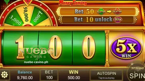 Ang Money Coming slot ay ang pinakamadaling online slot sa kasaysayan ng JILI! Anuman ang karanasan sa paglalaro ng manlalaro, ang karaniwang tao ay maaaring maging pamilyar sa larong ito sa loob ng 3 minuto. Ang 10,000 beses na Money Coming bonus, jackpot, at 98.22% na pagganap ng RTP ay nagpapakita na ang larong ito ay gumaganap ng isang napakahalagang papel sa "matagumpay na karanasan" ng mga manlalaro.